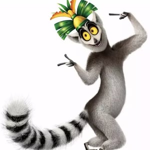 This is the Avatar Image for the Re Julien Madagascar (Italian Dub) AI Voice and Text to Speech Generator